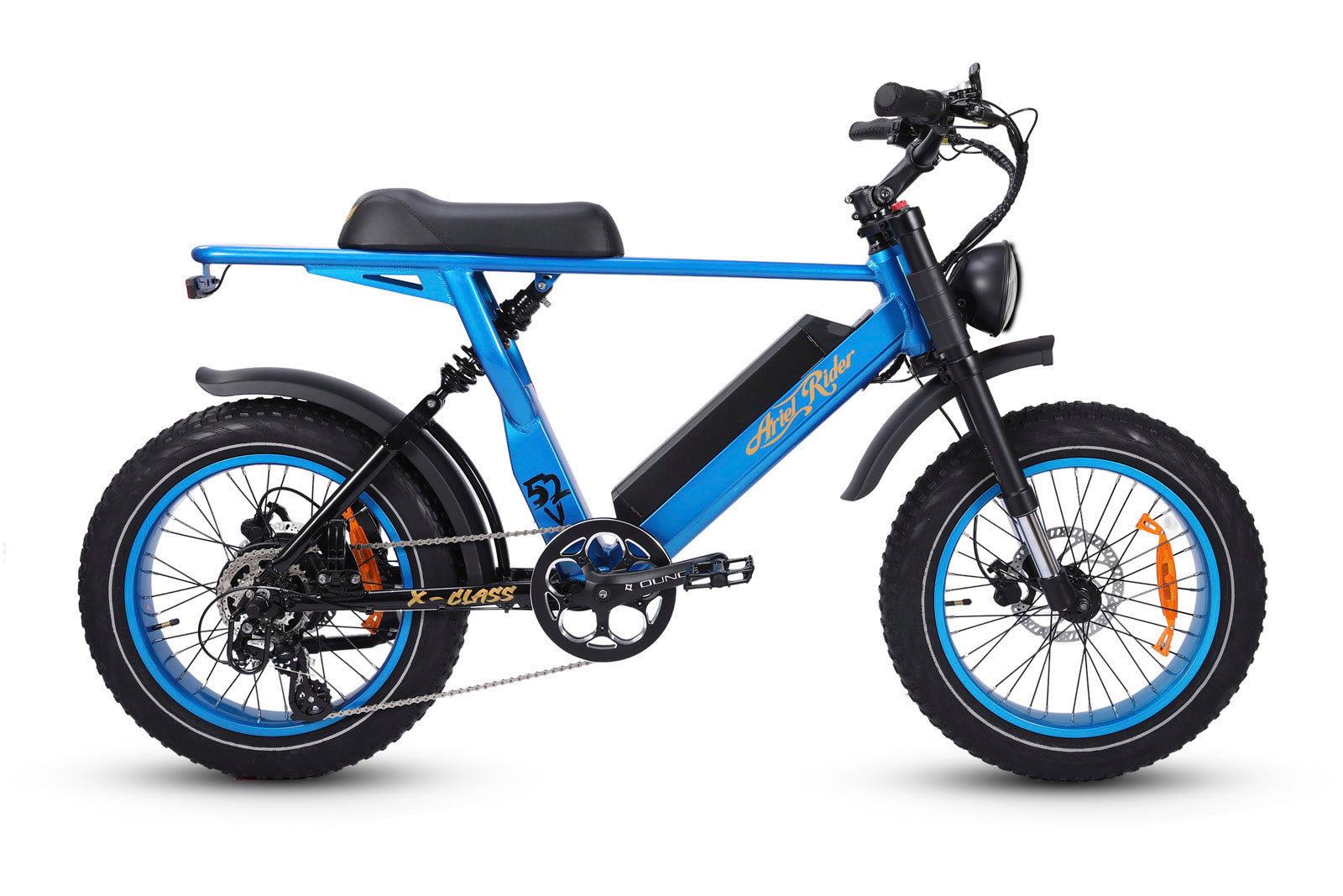 X-Class - 52V Electric Bike - Full Suspension - Fat Tire 1000w - Ariel Rider