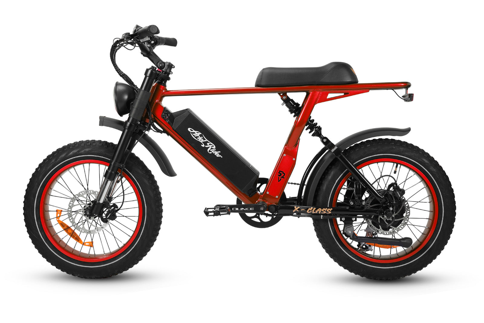 X-Class - 52V Electric Bike - Full Suspension - Fat Tire 1000w - Ariel Rider