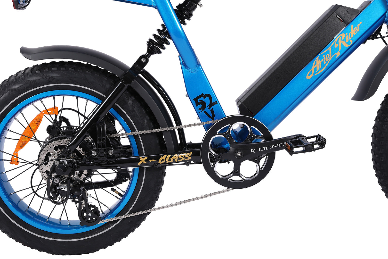 X-Class - 52V Electric Bike - Full Suspension - Fat Tire 1000w - Ariel Rider